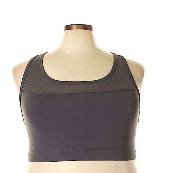 torrid Other - Torrid Gray Sheer Panel Gray Sports Bra 4X
